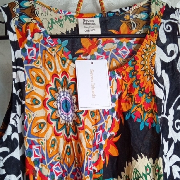 Vibrant Multicolor Asymmetrical Dress - Picture 5 of 8